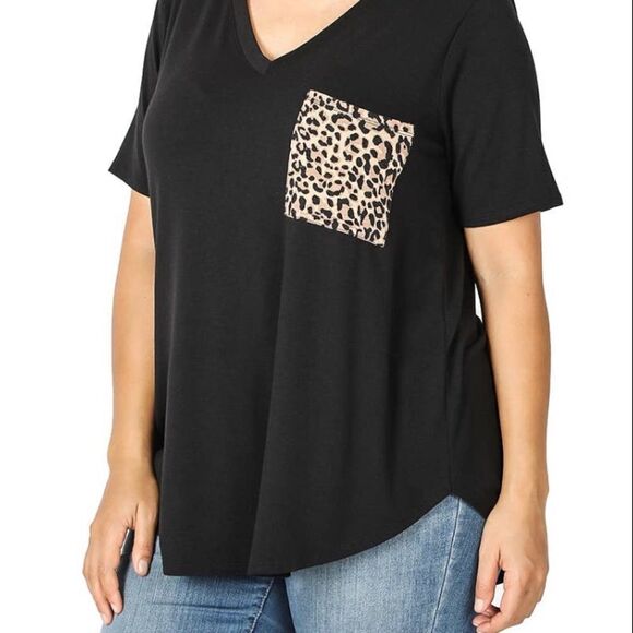 Plus size leopard print T-shirt‎ - Picture 4 of 4